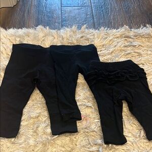 Infant girls  Black Leggings Set